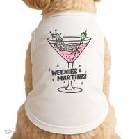 Weenies And Martini Weenie Dog Lover Doggie Tank thumb 0