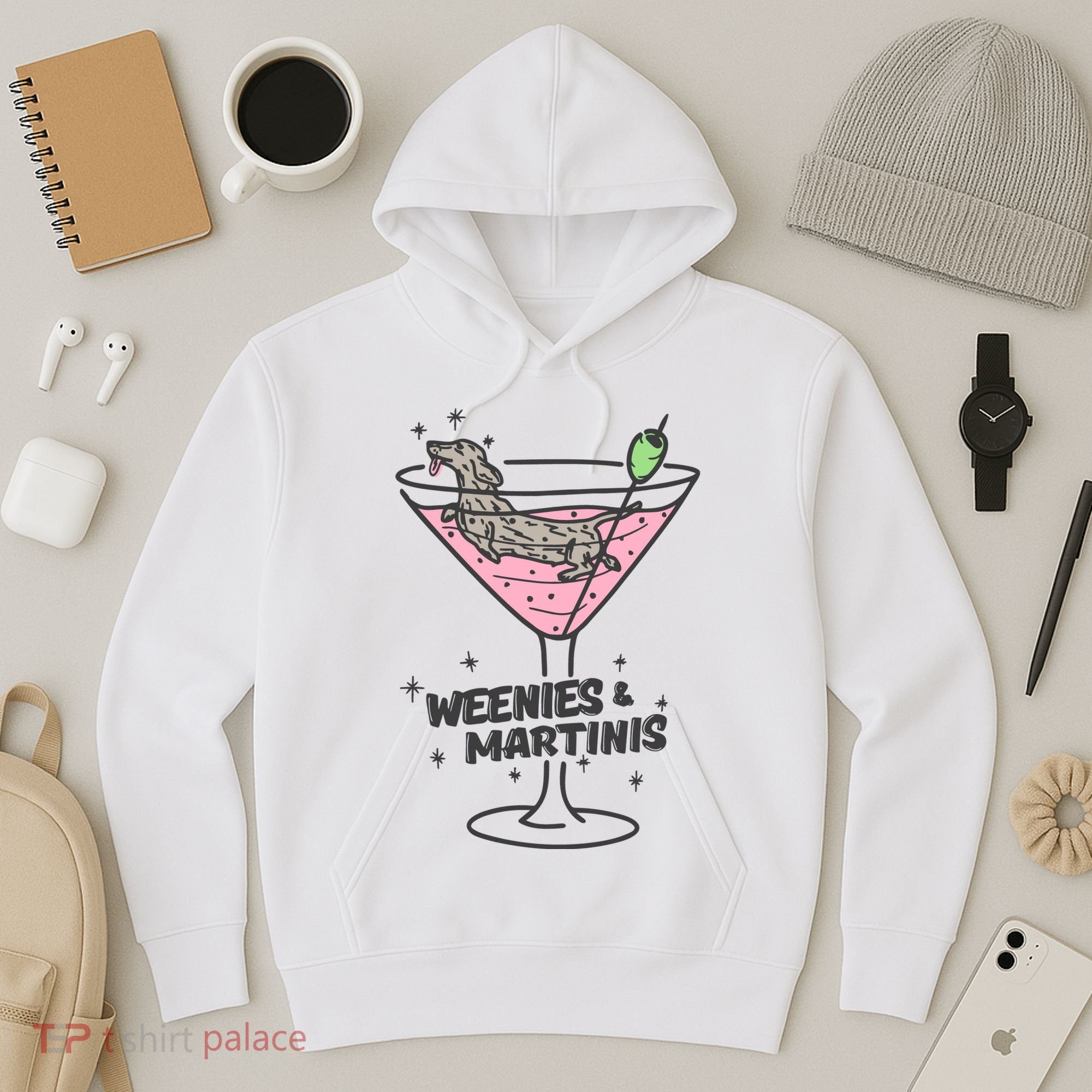 Weenies And Martini Weenie Dog Lover Hoodie
