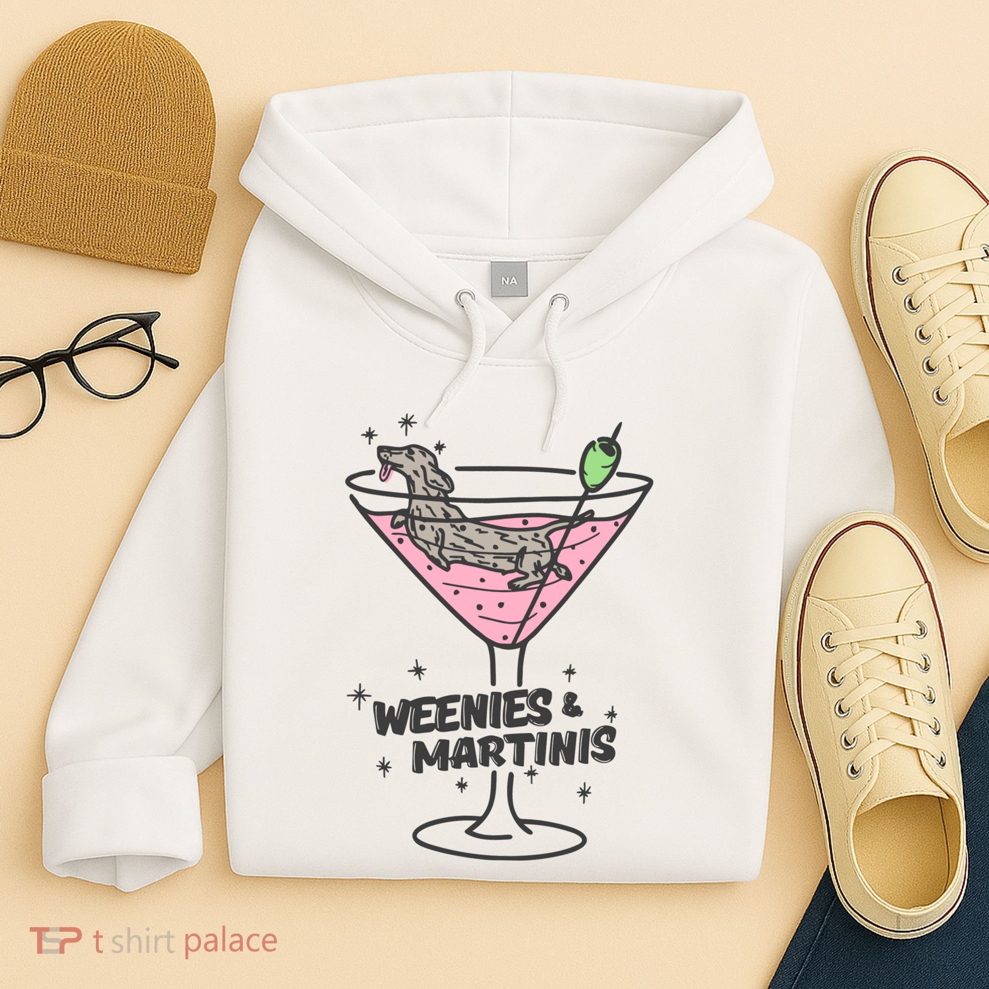 Weenies And Martini Weenie Dog Lover Hoodie