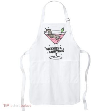 Weenies And Martini Weenie Dog Lover Apron