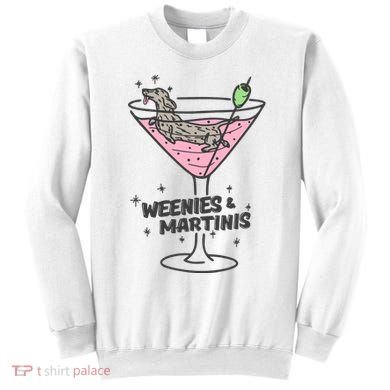 Weenies And Martini Weenie Dog Lover Sweatshirt