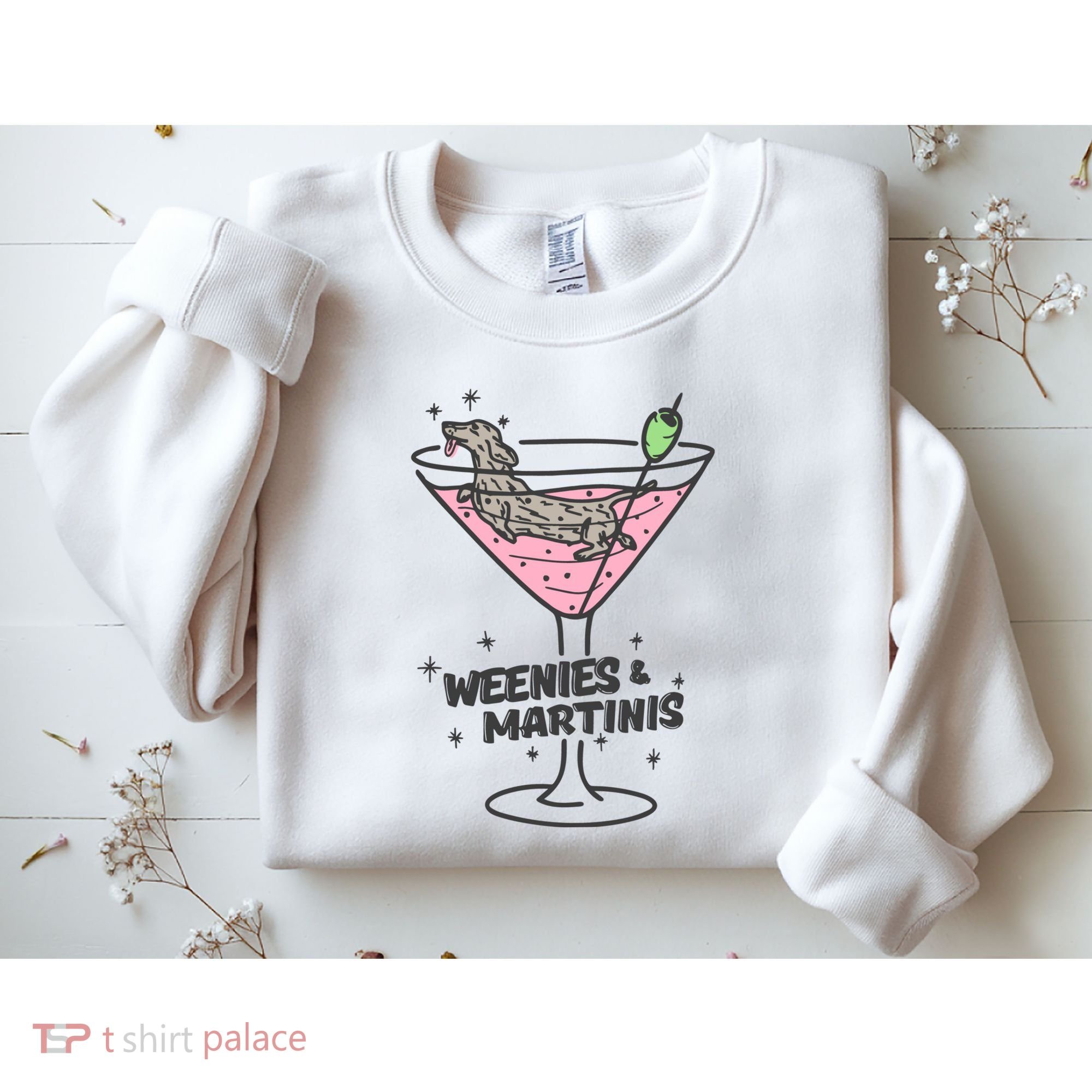Weenies And Martini Weenie Dog Lover Sweatshirt