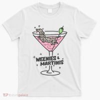 Weenies And Martini Weenie Dog Lover T-Shirt thumb 0