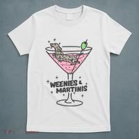 Weenies And Martini Weenie Dog Lover T-Shirt thumb 5