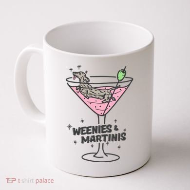 Weenies And Martini Weenie Dog Lover Coffee Mug