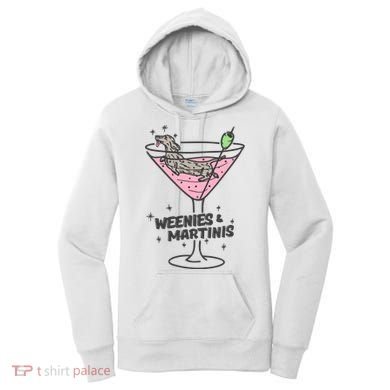 Weenies And Martini Weenie Dog Lover Women's Hoodie