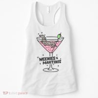 Weenies And Martini Weenie Dog Lover Women's Tank Top thumb 0