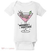 Weenies And Martini Weenie Dog Lover Baby Bodysuit thumb 0