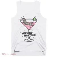 Weenies And Martini Weenie Dog Lover Tank Top thumb 0