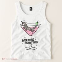 Weenies And Martini Weenie Dog Lover Tank Top thumb 2