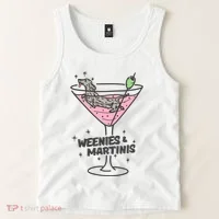Weenies And Martini Weenie Dog Lover Tank Top thumb 2