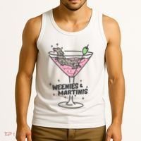 Weenies And Martini Weenie Dog Lover Tank Top thumb 3