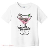 Weenies And Martini Weenie Dog Lover Toddler T-Shirt thumb 0