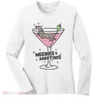 Weenies And Martini Weenie Dog Lover Women's Long Sleeve Shirt thumb 0