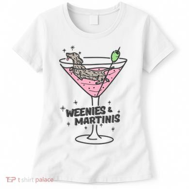 Weenies And Martini Weenie Dog Lover Women's T-Shirt