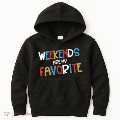 Weekends Are My Favorite Kids Hoodie