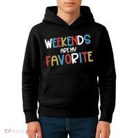 Weekends Are My Favorite Kids Hoodie thumb 4