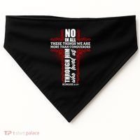 We Are More Than Conquerors Romans 8:37 USA-Made Doggie Bandana thumb 0