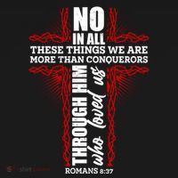 We Are More Than Conquerors Romans 8:37 Polo thumb 3