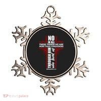 We Are More Than Conquerors Romans 8:37 Ornament thumb 0