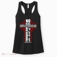 We Are More Than Conquerors Romans 8:37 Women's Tank Top thumb 0