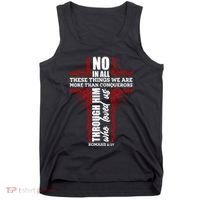 We Are More Than Conquerors Romans 8:37 Tank Top thumb 0