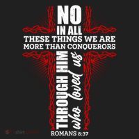We Are More Than Conquerors Romans 8:37 Golf Towel thumb 3