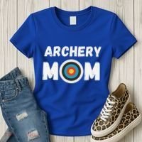 Wo Archery Mom Mother's Day Vegas Compound Bow Archery Gift Women's T-Shirt thumb 3