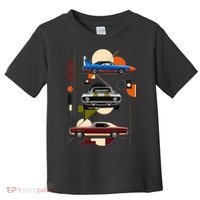 Woodward Ave M1 Classic Cars Art Deco 2026 Toddler T-Shirt thumb 0