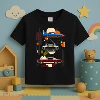 Woodward Ave M1 Classic Cars Art Deco 2026 Toddler T-Shirt thumb 3