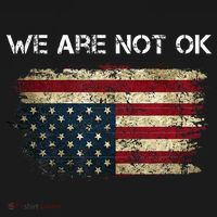 We Are Not Ok Usa Flag Upside Down Women's Hoodie thumb 2