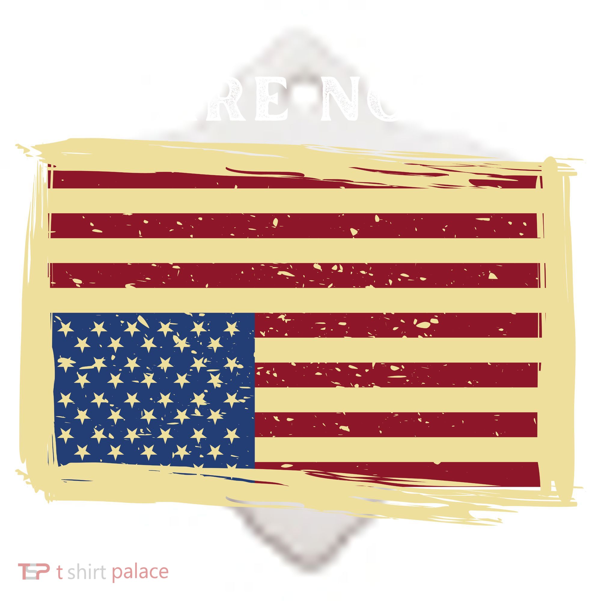 We Are Not Ok Upside Down USA Flag In Distress Ceramic Ornament