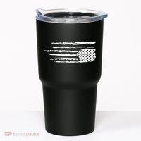 We Are Not Ok Upside Down USA Flag In Distress Tumbler thumb 0