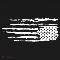We Are Not Ok Upside Down USA Flag In Distress Ornament thumb 1