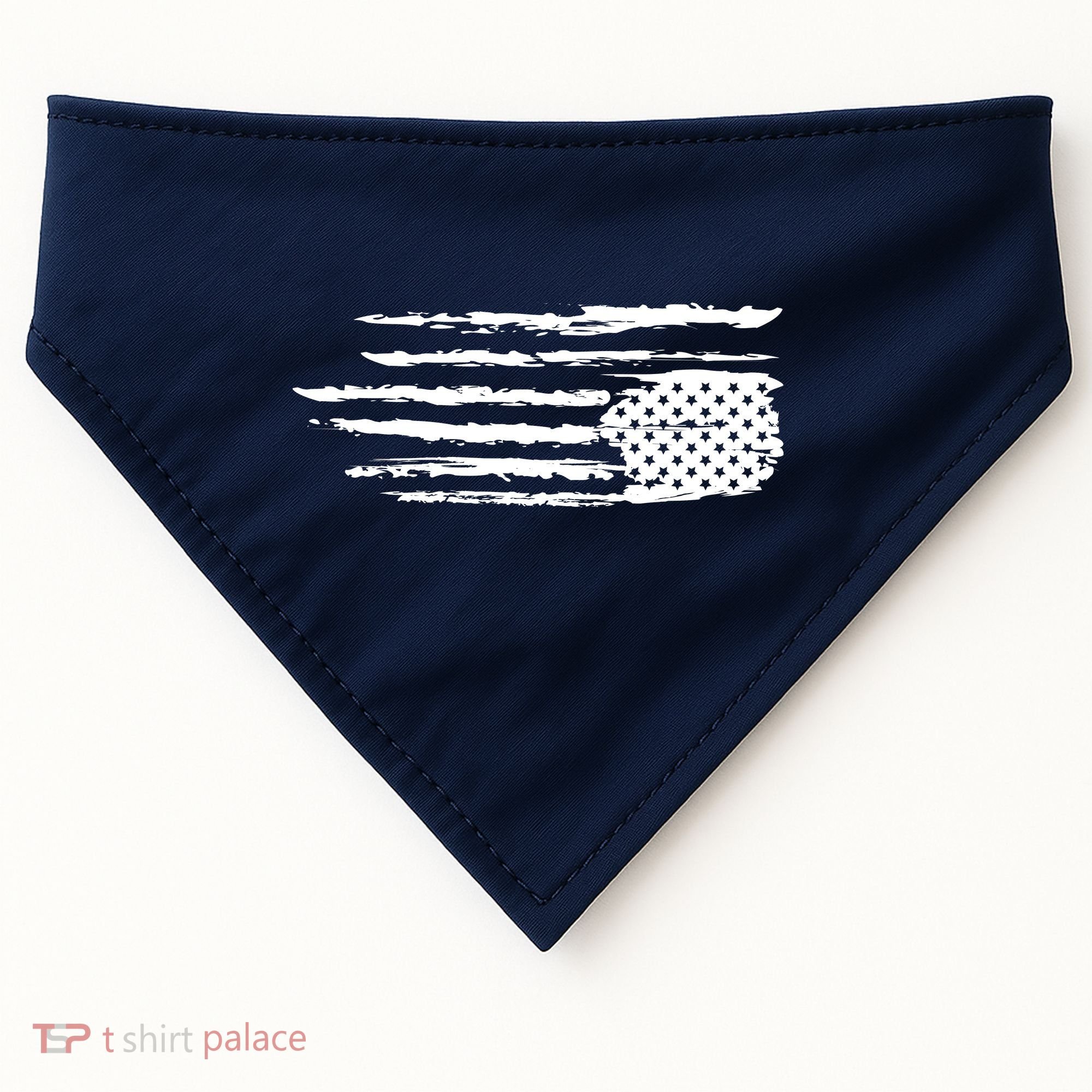 We Are Not Ok Upside Down USA Flag In Distress USA-Made Doggie Bandana