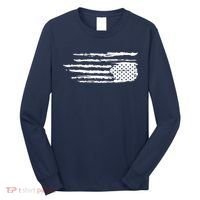 We Are Not Ok Upside Down USA Flag In Distress Long Sleeve Shirt thumb 0