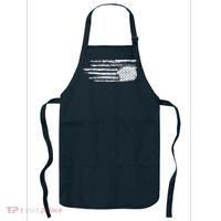 We Are Not Ok Upside Down USA Flag In Distress Apron thumb 0