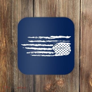 We Are Not Ok Upside Down USA Flag In Distress Coaster