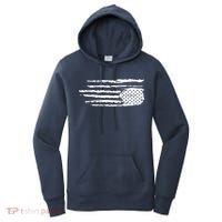 We Are Not Ok Upside Down USA Flag In Distress Women's Hoodie thumb 0