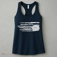We Are Not Ok Upside Down USA Flag In Distress Women's Tank Top thumb 3