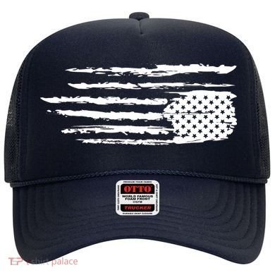 We Are Not Ok Upside Down USA Flag In Distress Hat