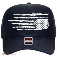 We Are Not Ok Upside Down USA Flag In Distress Hat thumb 0