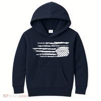 We Are Not Ok Upside Down USA Flag In Distress Kids Hoodie thumb 0