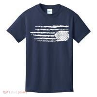 We Are Not Ok Upside Down USA Flag In Distress Kids T-Shirt thumb 0