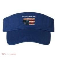 We Are Not Ok Usa Flag Upside Down Visor thumb 0