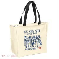 We Are Not Going Back Kamala Harris Waltz 24 Eleciton Tote Bag thumb 2