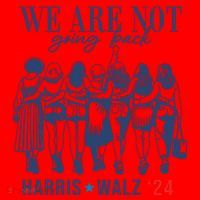 We Are Not Going Back Kamala Harris Waltz 24 Eleciton Santa Hat thumb 1