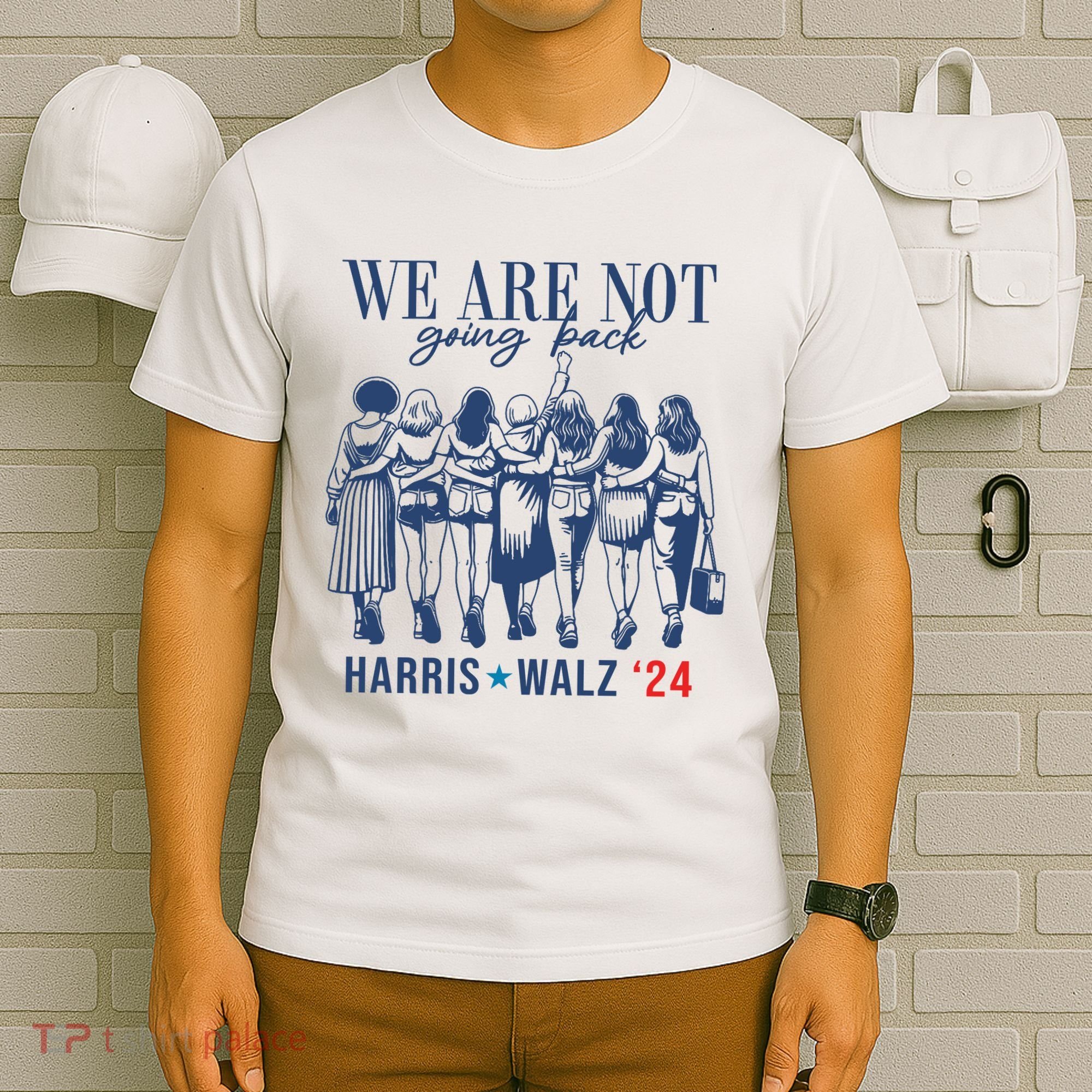 We Are Not Going Back Kamala Harris Waltz 24 Eleciton T-Shirt