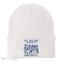 We Are Not Going Back Kamala Harris Waltz 24 Eleciton Beanie thumb 0