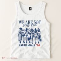 We Are Not Going Back Kamala Harris Waltz 24 Eleciton Tank Top thumb 2